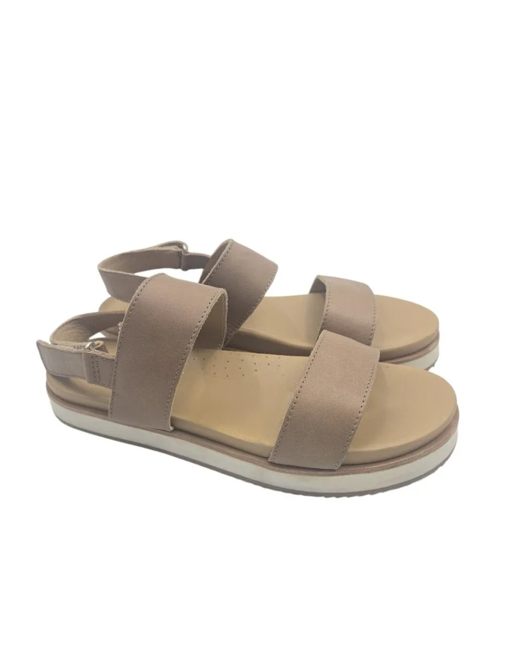 Nisolo Go To Sandals Almond Leather